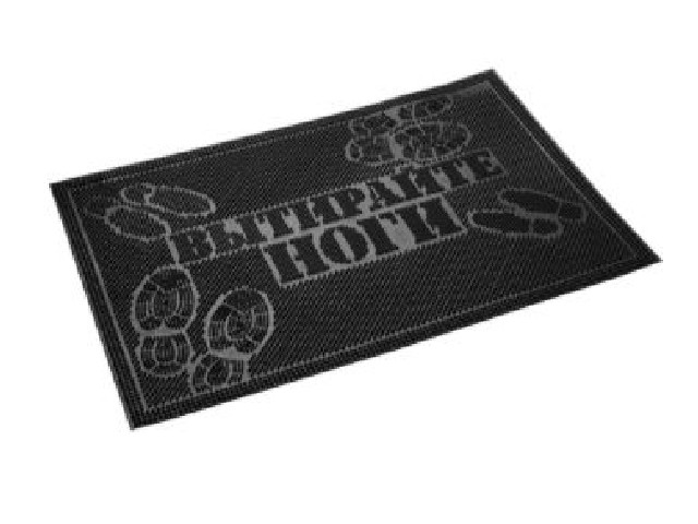 Коврик придверный 40*60 см черный Вытирайте ноги VORTEX 20013